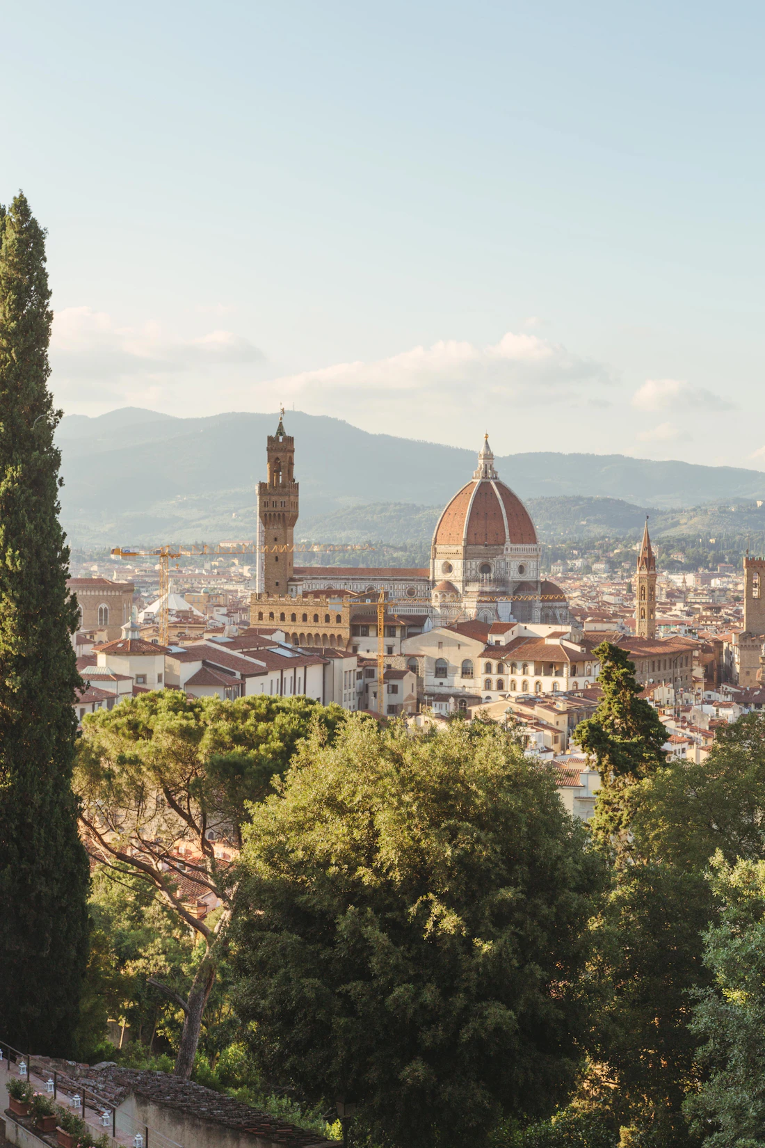 Florence skyline with Palazzo Vecchio and the Duomo