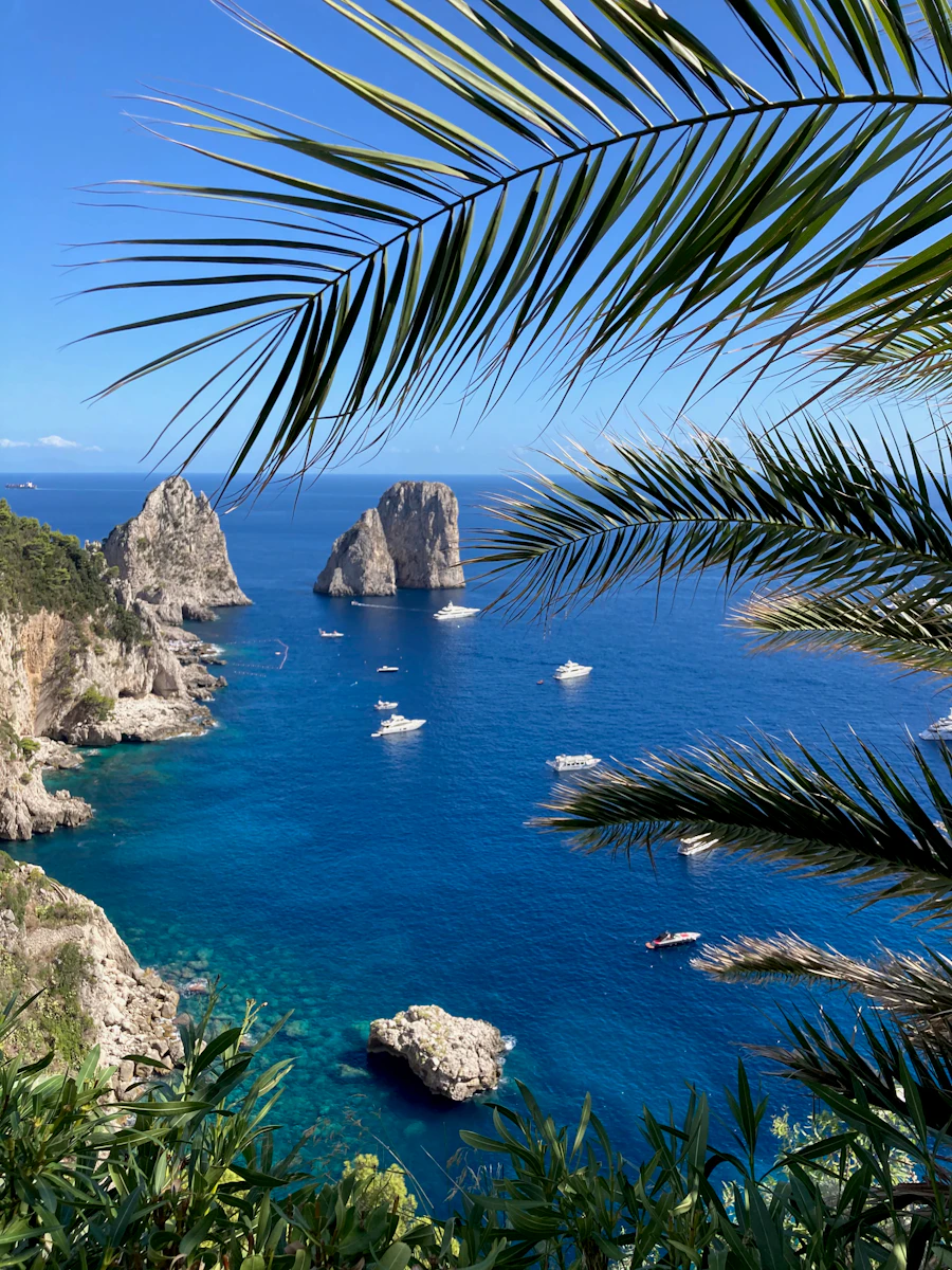 The Faraglioni rock stacks off Capri